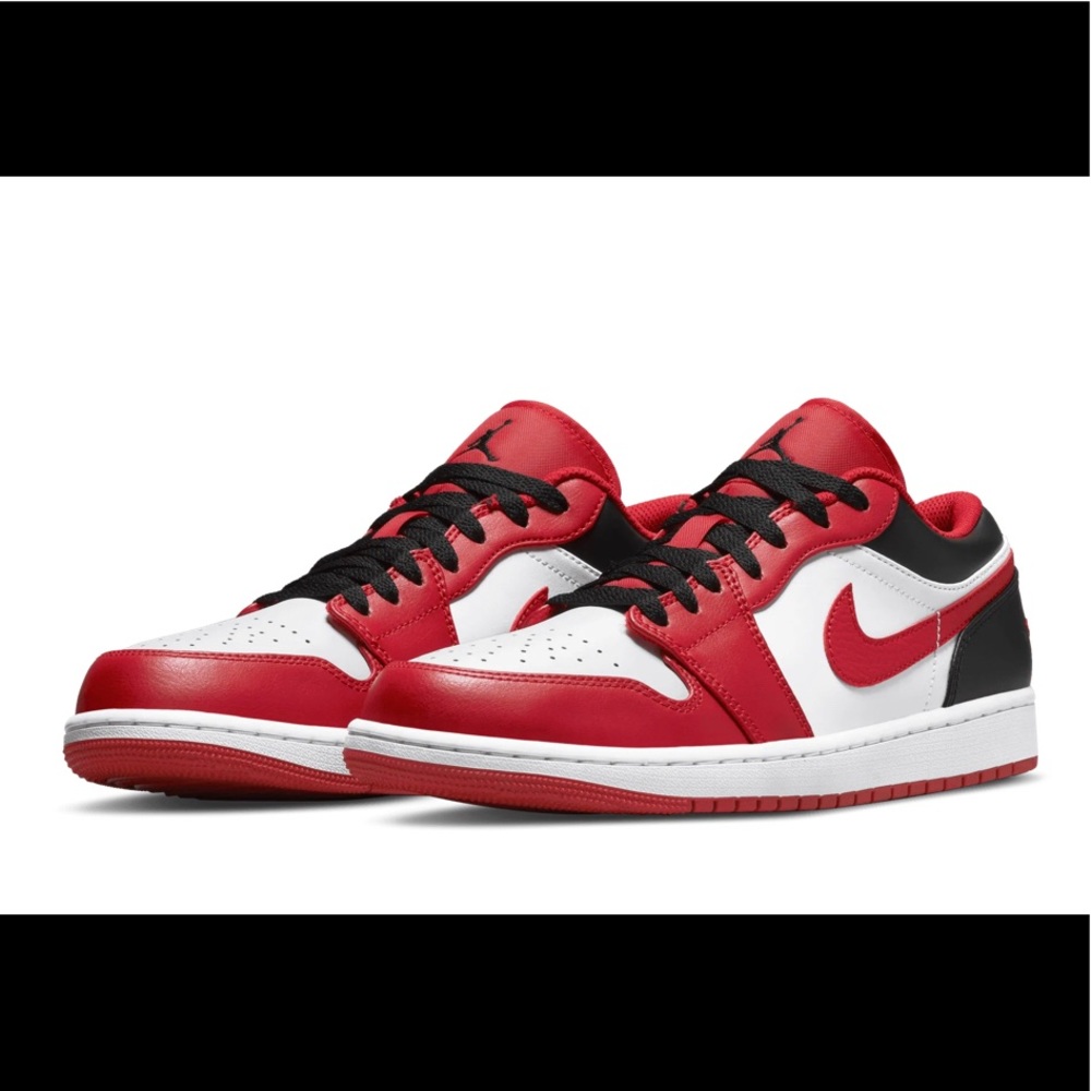 Nike Jordan 1 Low Reverse Black Toe Size 8M